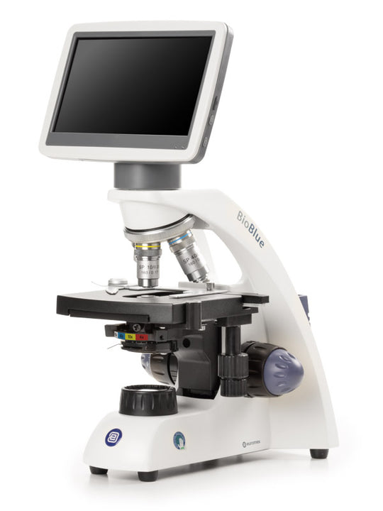 Microscope monoculaire avec écran LCD BioBlue BB.4220-LCD - www.letscopes.com