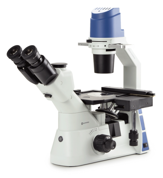 Microscopio Trinocular invertido Oxion Inverso OX.2253-PLPHF - www.letscopes.com